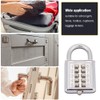 Password Lock, 10 Keypads 5 Digit Combination Lock, Zinc Alloy