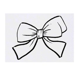 'Decorative Bow ' Temporary Tattoo - Water Resistant, Skin-Safe, Non-Toxic Transfer (TO00075077)