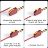 Cleqee 4mm Banana Plug High Current Quick Connect Gold-Plated 10PCS