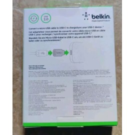 Belkin New Belkin USB-C to Micro-USB Adapter 12W, 2.4 Amp, Smartphones, Tablets, Laptop