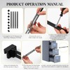 Humyoun 12 Pcs Metal Adjustable File Cabinet Rails Set Include