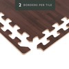 Forest Floor 5/8 Inch Thick Printed Foam Tiles, Premium Wood