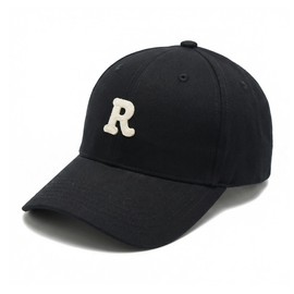 Lovechic: Cap, Men's, Women's, Large Size, R Logo, Depth 6.7 inches (17 cm), Cotton Fabric, 22.8 - 24.4 inches (58 - 62 cm)