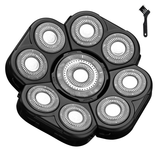 HONTEC 9 Blades Head Shaver Men's Electric Shaver Replacement Heads