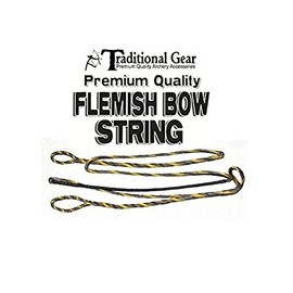 Flemish B-50 Dacron Replacement RECURVE Bowstring - Bow String - Actual String Length - by Trad Gear Archery Products (Multiple Sizes) (60")