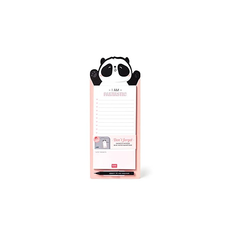 Legami Don't Forget Panda Magnetic Notepad 11 x 28 cm