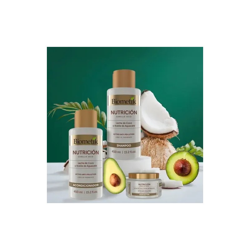 Biometik Kit Nutrición Shampoo + Acondicionador +tratamiento