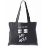 Tardis Bad Wolf Tote Bag (Black)