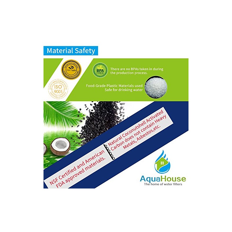 AquaHouse AH-L5P compatible water filter for LG fridge LT500P, 5231JA2002A,