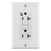 Leviton 20A-125V Extra-Heavy Duty Hospital Grade Non-Tamper-Resistant Duplex Self-Test GFCI
