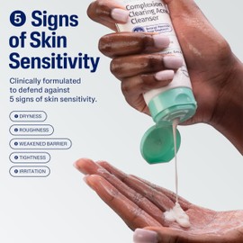 Cetaphil Gentle Clear Complexion-Clearing BPO Acne Cleanser with 2.6% Benzoyl Peroxide, Creamy and Soothing for Sensitive Skin, Suitable for All Skin Types, 4.2oz