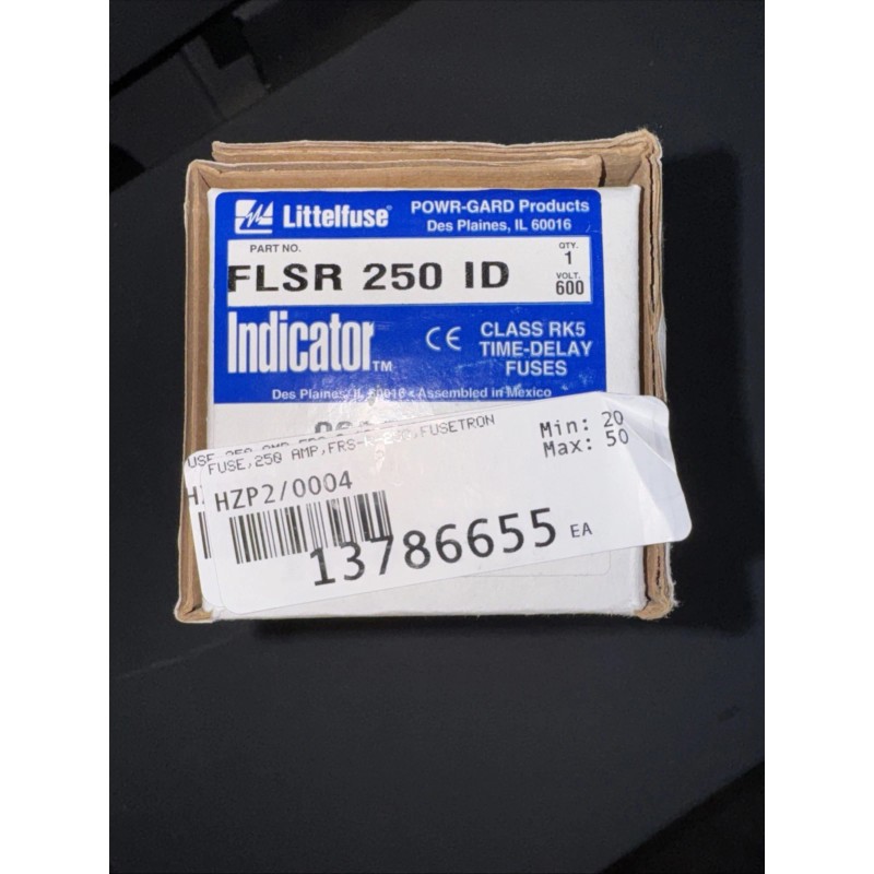 Littelfuse FLSR 250 ID Fuse 250A 600V Class RK5 Time