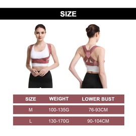 XFSRG Rücken Geradehalter Damen und Herren Bequemer Einstellbare Schultergurt Haltungskorrektur Bietet Schmerzlinderung von Nacken, Schulter, und oberen Rücken