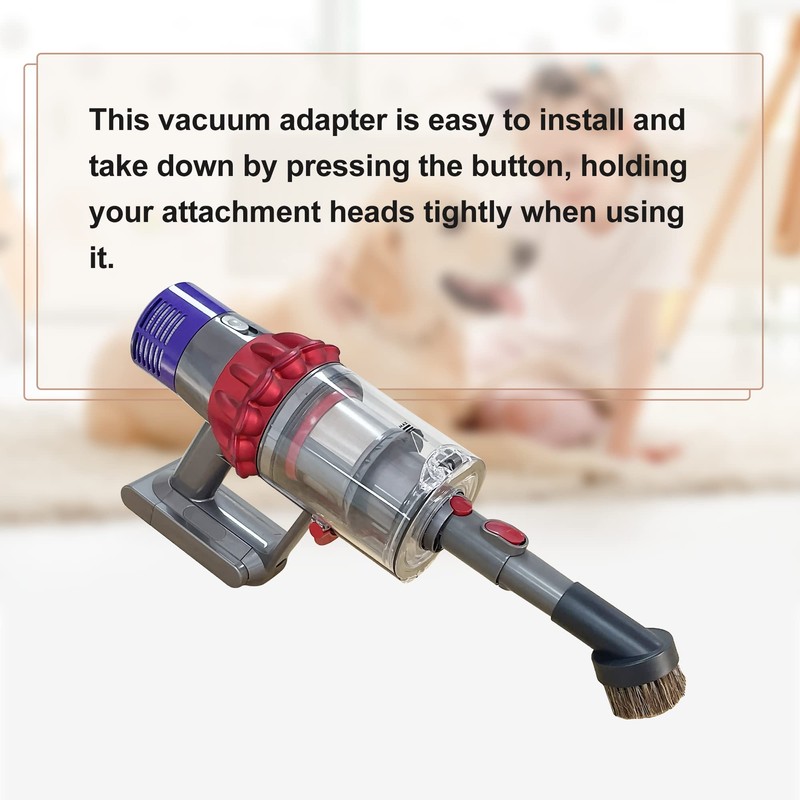 Smilefil Horse Hair 1.25" Vacuum Brush and Multi-caliber Converter Adapter