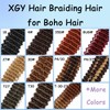 XGY Hair Copper Braiding Hair for Boho Braids 80g 16