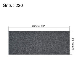 sourcing map 5pcs 220 Grits Wet Dry Waterproof Sandpaper Assortment 3.6-inch X 9-inch Abrasive Paper Sheets for Wood Furniture Metal Polishing Yellow