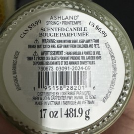 Ashland Lot Of 3 “17 Oz” Honey & Vanilla Scented Jar Candle by Ashland Discontinued New