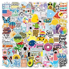 100Pcs Cute Cartoon Stickers - Kawaii Waterproof Vinyl Stickers for Laptop, Skateboard, Bike - Fun Stickers for Kids & Teens (A)