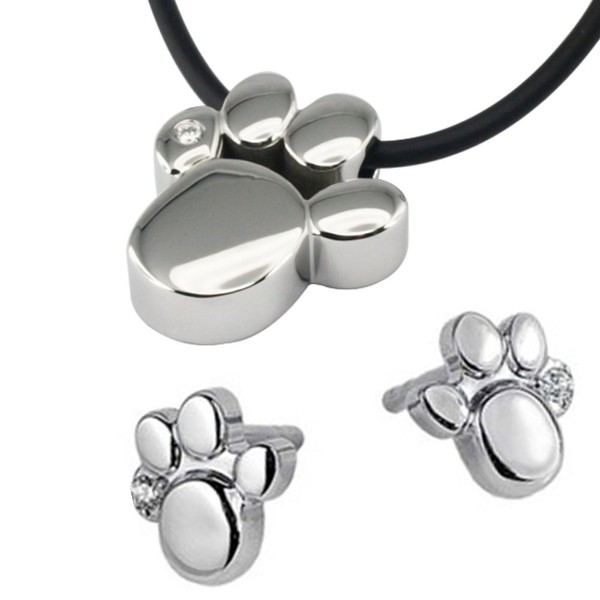 714 and 1387P Paw Magnetic Jewellery Set Pendant Energetix 4you