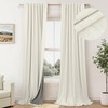 100% Blackout Thermal Curtains 98 Length 2 Panels Set for