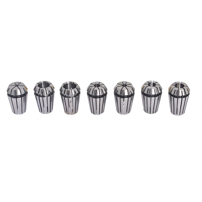 findmall 7Pcs ER20 Spring Collet Set 1/8-1/2 for CNC Milling