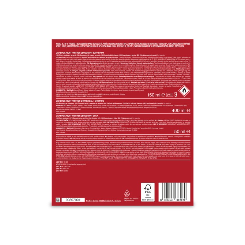 Old Spice Night Panther Wild Explorer Gift Set for Men