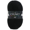 Cygnet Black Double Knitting Yarn - 100g