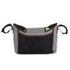 Large Capacity Hanging Stroller Organizer Bag Baby Carriage Storage Package(Gray)