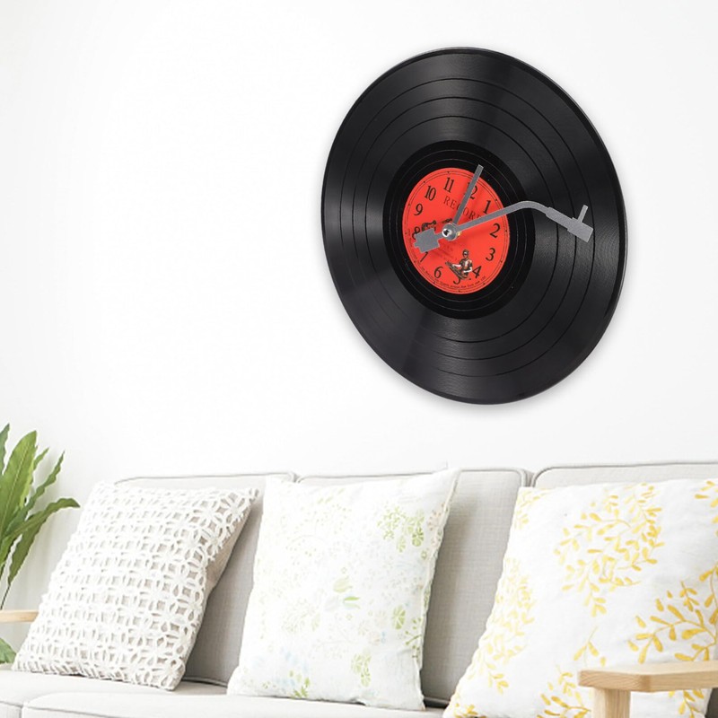 Alipis Vinyl Record Wall Clocks, 30cm Creative Music Vinyl Records