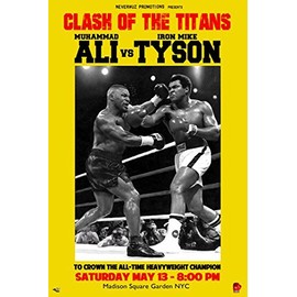 ALI vs TYSON POSTER Muhammad Ali and Mike Tyson Fight RARE HOT NEW 24x36