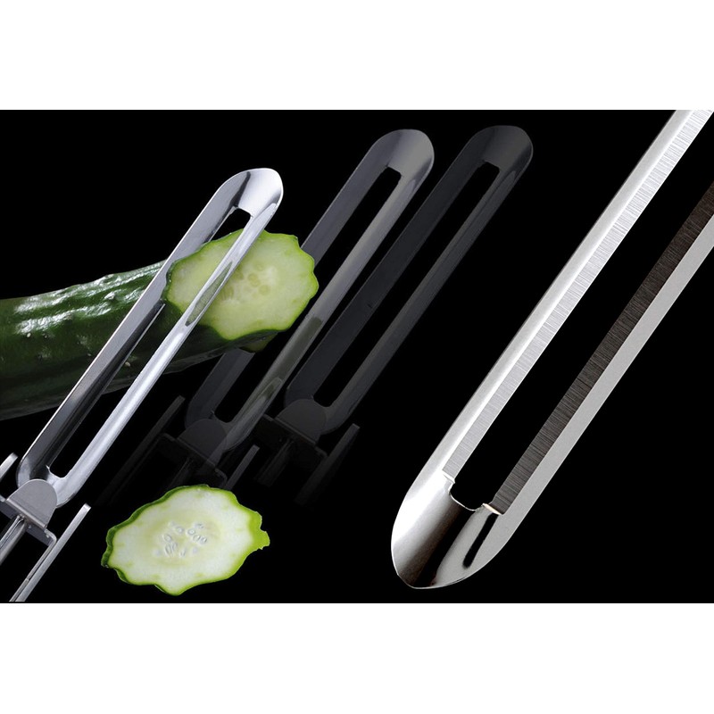 Stainless Steel Peeler, Long Vegetable Peeler, with plastic safety cover,