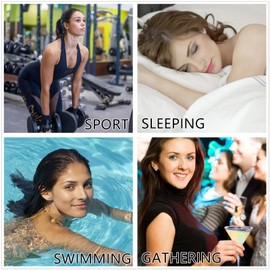 5 Pairs Stud Earrings Set,Hypoallergenic Titanium 316L Stainless Steel 5A Cubic Zirconia Ear Ringing Jewelry for Women Men 2-6mm (Black Rainbow CZ 2-6mm)