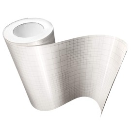 High Gloss Clear Vinyl Transfer Paper Self-Adhesive Roll W/Grid Backing 12 Inches x 25 Feet 3Mil
