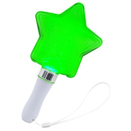 OFKP Light Up Wand Star, Glow in The Dark Wands, Flashing Star Wands, Magic Wand Toy, Handheld for Christmas Concerts Party(Silver Handle)