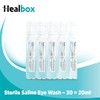 Sterile Saline Solution Eye Wash 20ml Box of 30