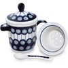 Original Bunzlauer Keramik Tea Cup with Tea Strainer, Lid and