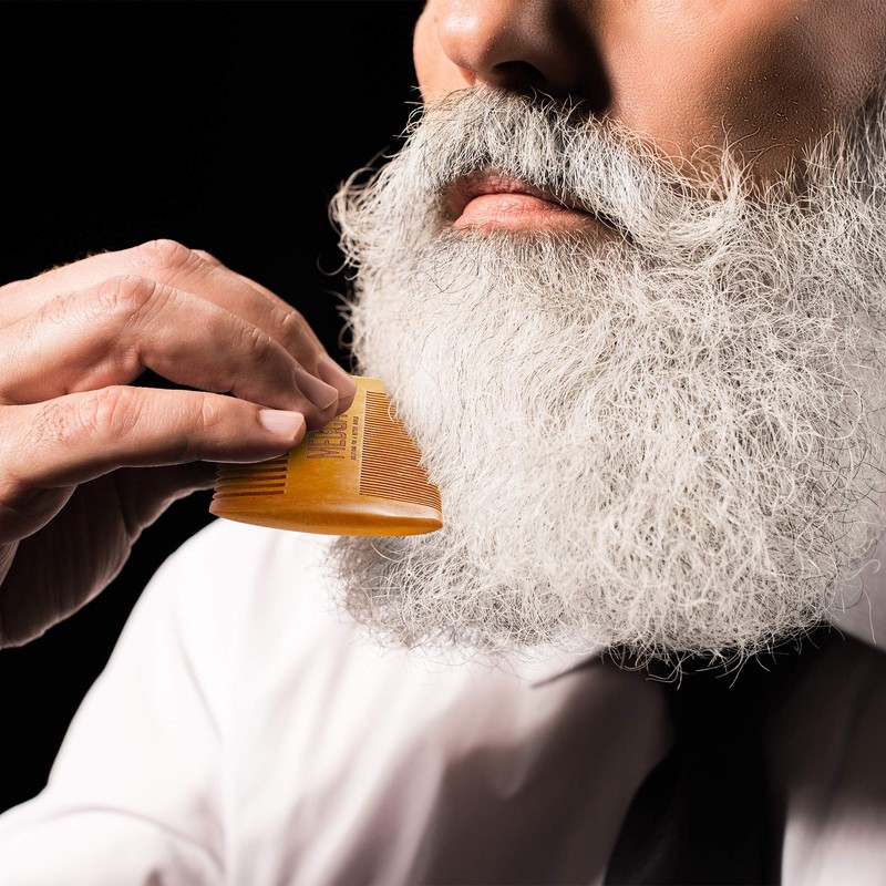 Wooden Beard Comb for Men - Pack of 2, Handcrafted