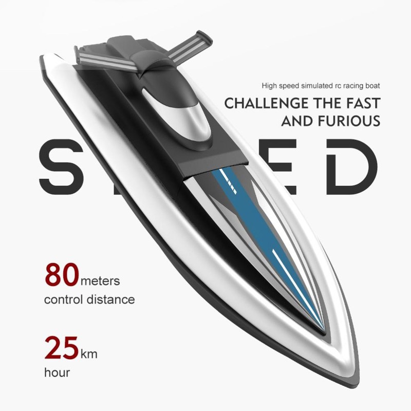 Waterproof 2.4G Kids Remote Control Speedboat 4 Channels High Speed