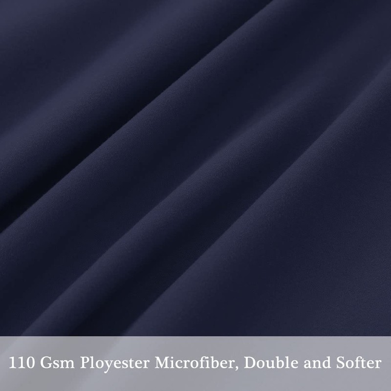 PiccoCasa 1800 Series 1800 Long Pillow Case with Zip Microfibre
