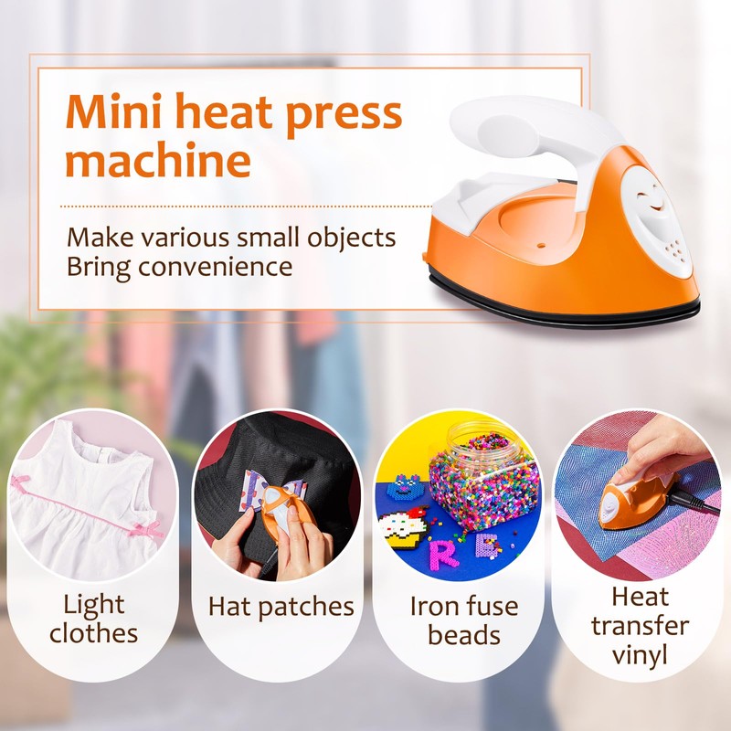 Honoson Mini Craft Iron Mini Heat Press Small Iron 3.93