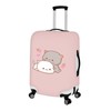 HELLHERO Kawaii Strawberry Cat Luggage Covers for Suitcase 25-28 inch