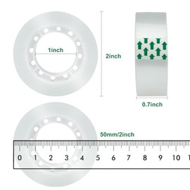 JACMD 24 Rolls Clear Tape, Transparent Tape Refills, Gift Wrap Tape 3/4 * 1000 inch for Gift Wrapping for Office, Home, School