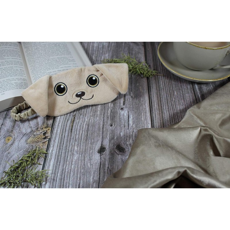 Dog Animal Plush Sleep Eyemask (Golden Labrador Retriever)