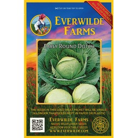 Everwilde Farms - 1 Oz Early Round Dutch Cabbage Seeds - Gold Vault
