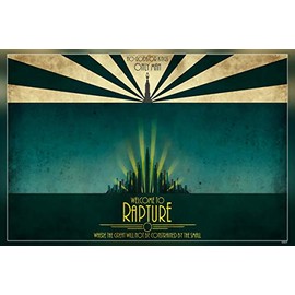 Lost Posters Rare Poster Thick Bioshock Welcome to Rapture 2018 Reprint #'d/100!! 12x18
