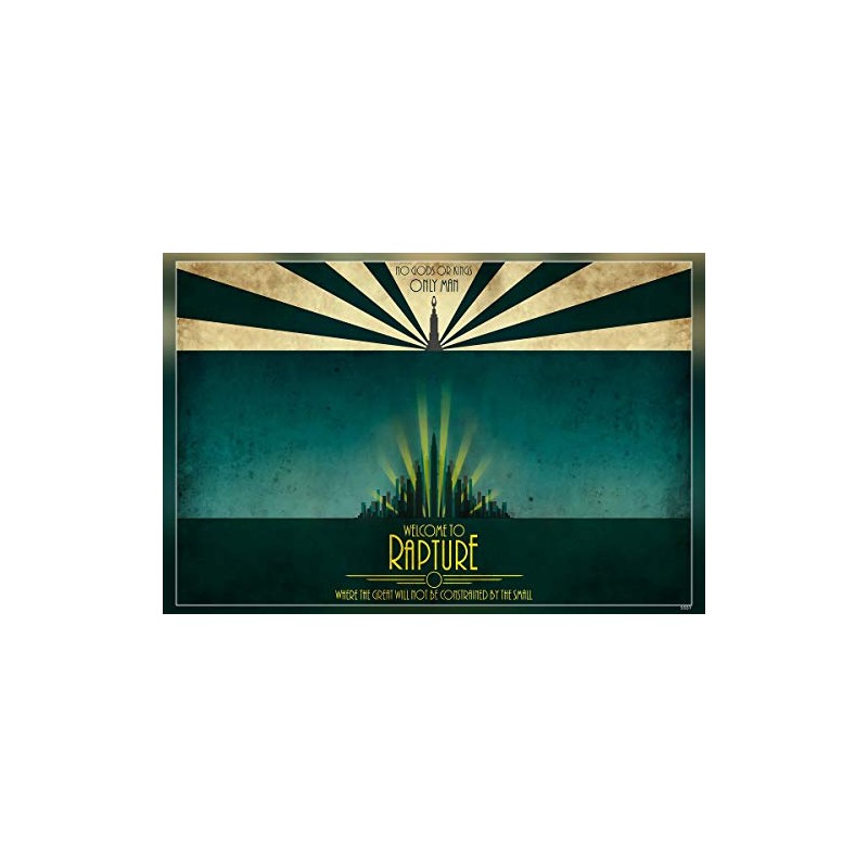 Lost Posters Rare Poster Thick Bioshock Welcome to Rapture 2018