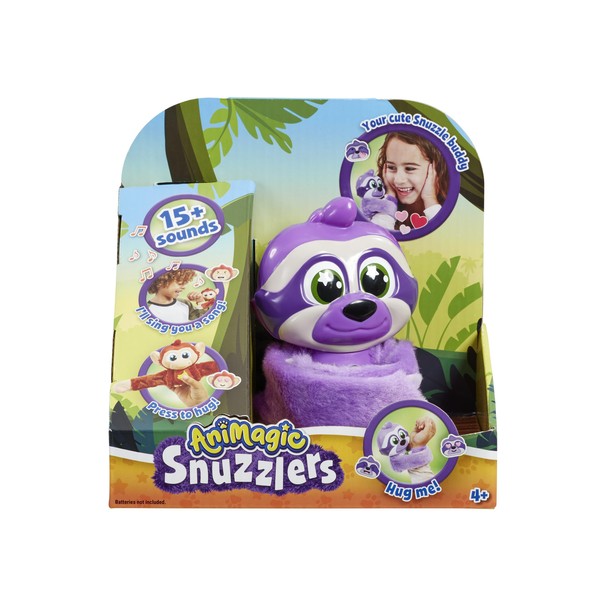 Animagic: Little Snuzzlers - Sloth | Loves to Hug and Won't Let Go! | Features over 15 Sounds to Discover and Sing Along With | For Ages 4+
