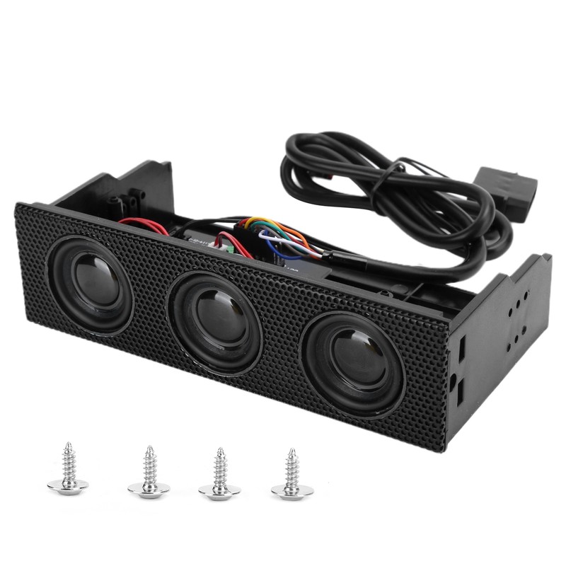 PC Front Panel Speaker Stereo Surround Computer Case Builtin Mic