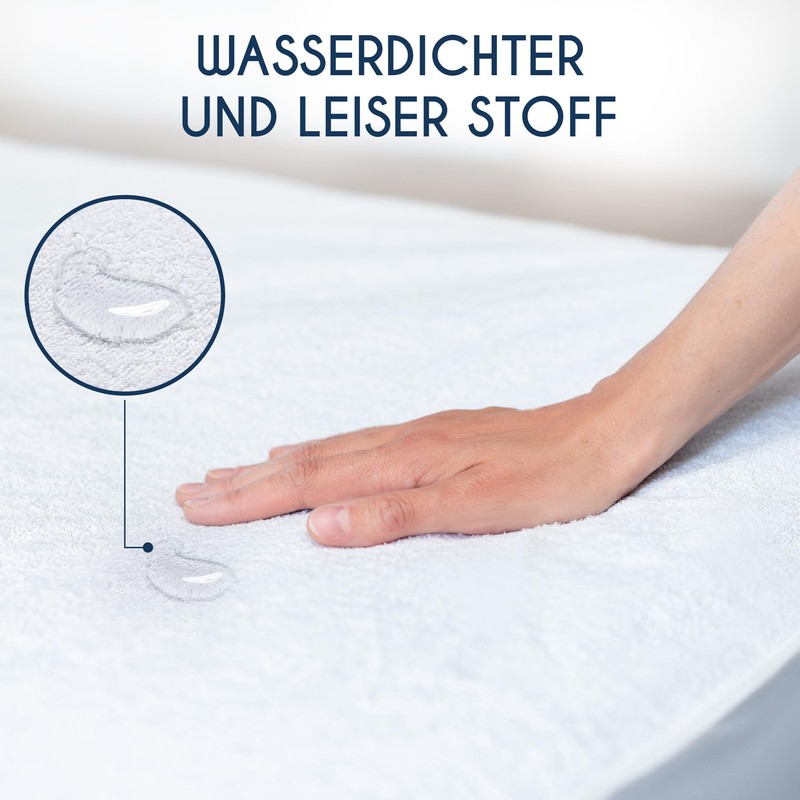 Dreamzie Mattress Protector, 140 x 200 cm, Waterproof, Oeko-Tex, Made