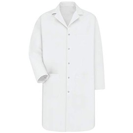 Red Kap Men's Lab Coat, White, X-Large